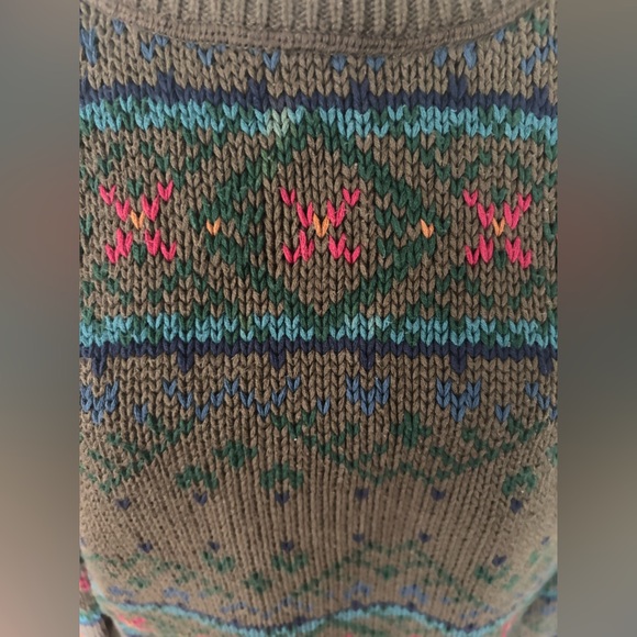 Eddie Bauer vintage Multicolor Patterned Sweater XL 100% cotton - Picture 6 of 6